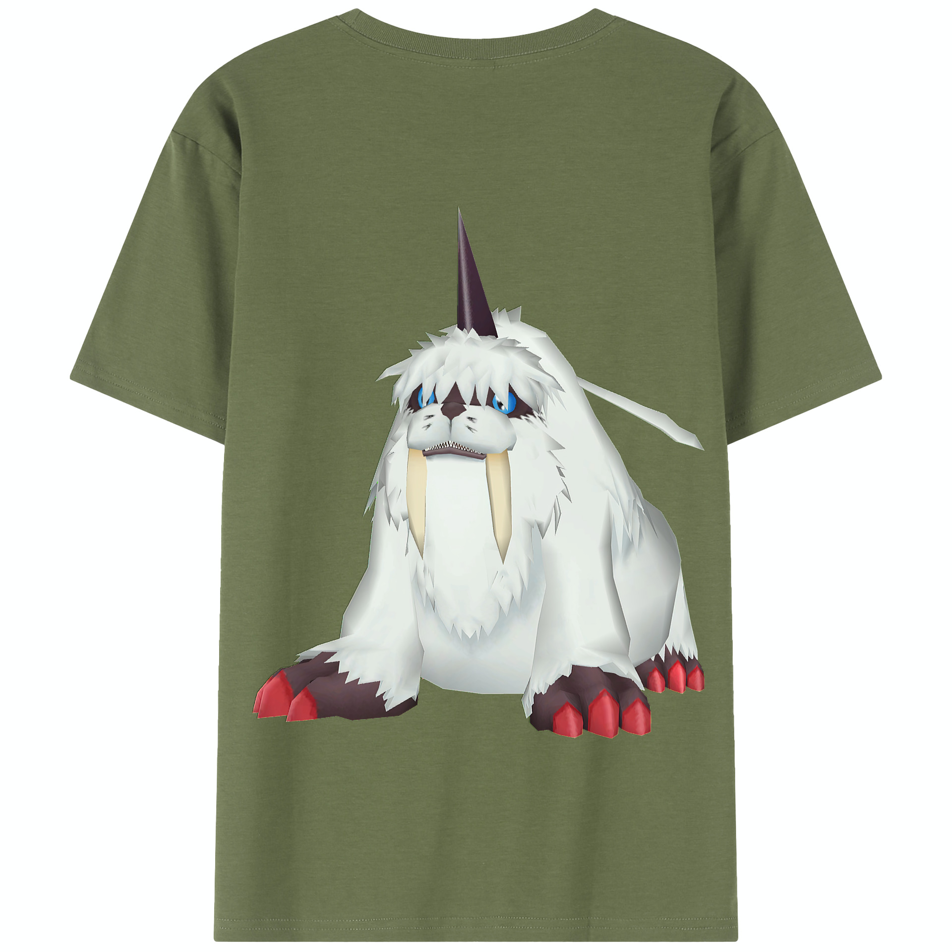 （画像用） Digimon デジタルモンスター/デジモン 綿100％半袖Tシャツ（背面プリント）